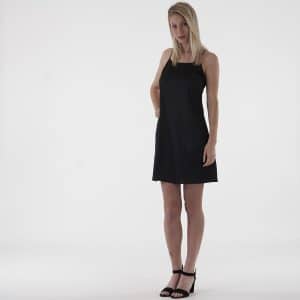 NA-KD - Back strap detail satin dress - Kjoler til hende - Sort - 36