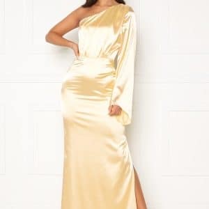 Nicole Falciani X Bubbleroom Nicole Falciani Satin Gown Gold-coloured 36