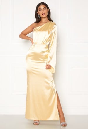 Nicole Falciani X Bubbleroom Nicole Falciani Satin Gown Gold-coloured 38