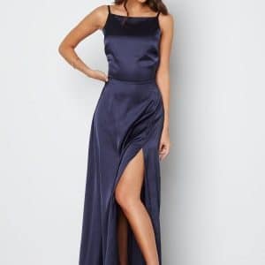 Bubbleroom Occasion Laylani Satin Gown Navy 34