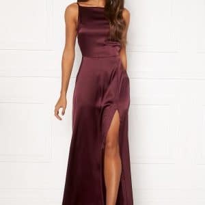 Bubbleroom Occasion Laylani Satin Gown Wine-red 44