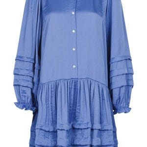 Neo Noir - Kjole - Aya Satin Dress - Blue