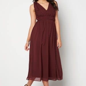 Moments New York Theodora Dotted Dress Wine-red 34