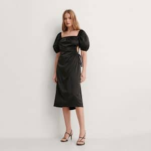 NA-KD - Puff cut out dress - Kjoler til hende - Sort - 36