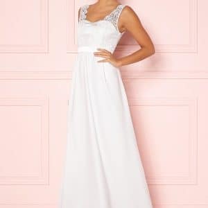 Chiara Forthi Daisy satin gown White 36