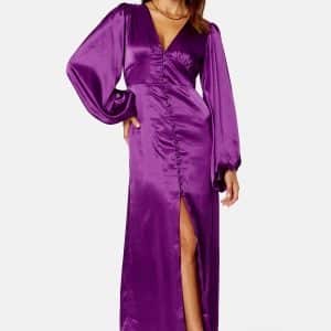 VILA Adilina Plain L/S Maxi Dress Sparkling Grape 34