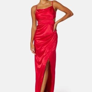 Bubbleroom Occasion Jianice Satin Gown Red 38