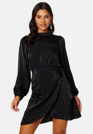 ONLY Mille L/S Wrap Dress Black XS
