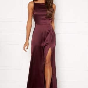 Bubbleroom Occasion Laylani Satin Gown Wine-red 46