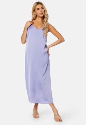 VILA Ellette Satin Dress Sweet Lavender 36
