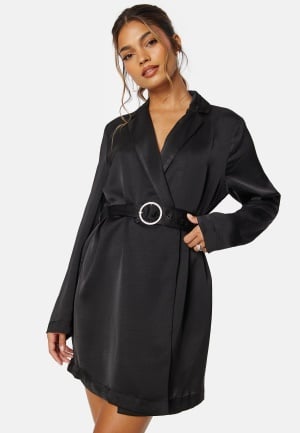 ONLY Marta LS Short Satin Dress Black XL