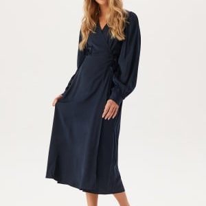 BUBBLEROOM Wrap Dress Navy 40