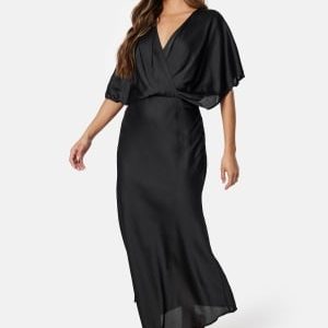 Bubbleroom Occasion Selena Satin Dress Black 48