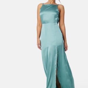 Bubbleroom Occasion Laylani Satin Gown Dark dusty green 46