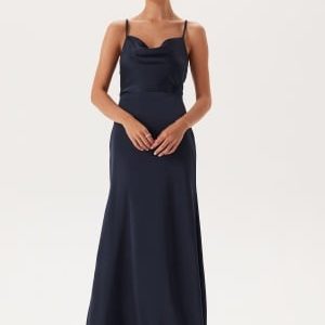 Bubbleroom Occasion Waterfall Mermaid Gown Dark blue 34