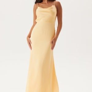 Bubbleroom Occasion Waterfall Mermaid Gown Light yellow 34