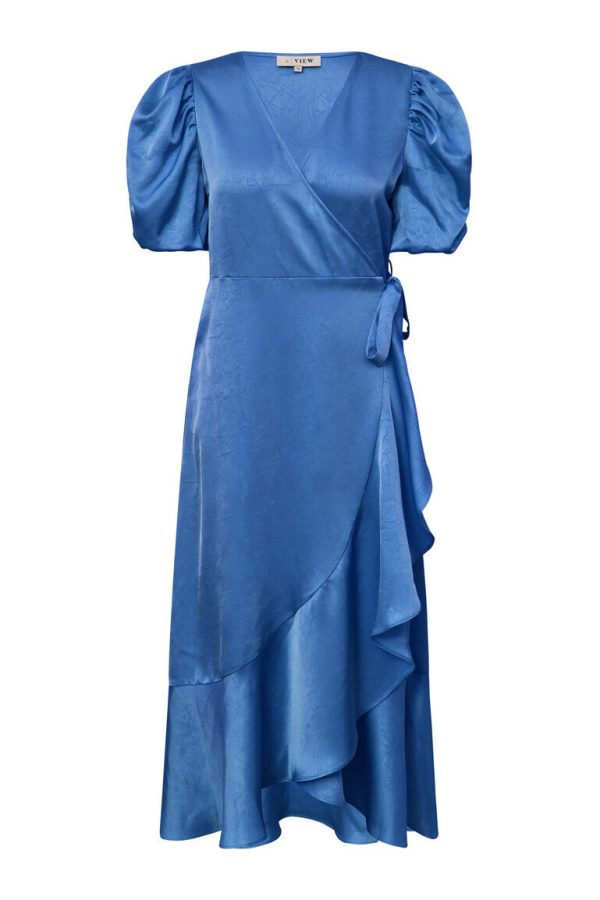 A-View - Kjole - Sinda Dress - Medium Blue (Levering midt april)