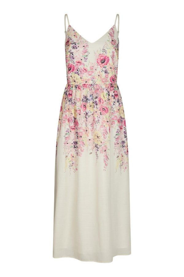 Neo Noir - Kjole - Sanni Flower Print Dress - Ivory