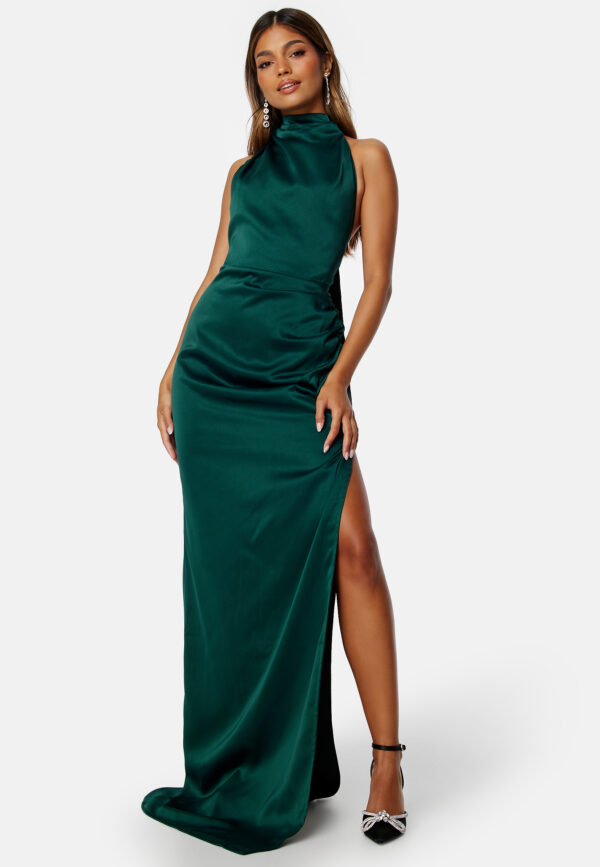 Arthur Satin High Neck Dress