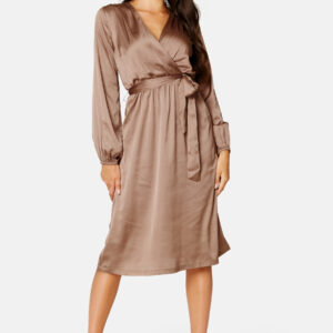 Gisele Satin Midi Dress
