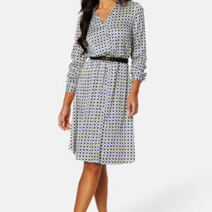 Lillyanna satin shirt dress