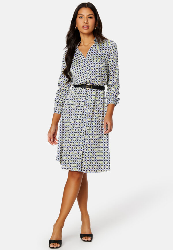 Lillyanna satin shirt dress