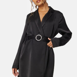 Marta LS Short Satin Dress