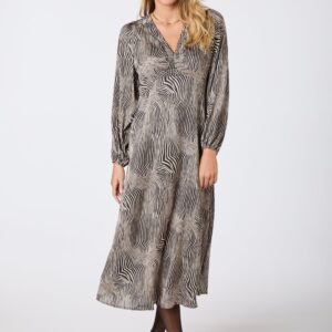Isobel Floating Wave kjole - Dark Sand