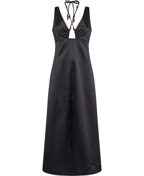 Double Satin Halterneck Dress