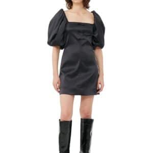 Double Satin Mini Dress