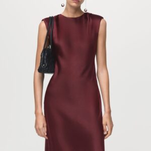 Fitted Satin Dress