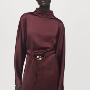 Belt Satin Dress