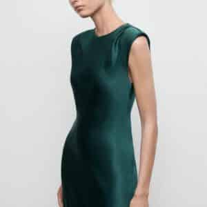 Fitted Satin Dress