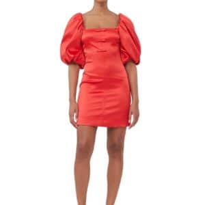 Double Satin Mini Dress