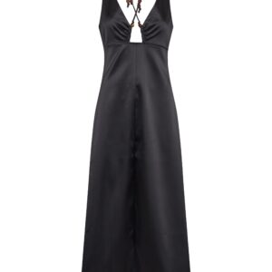 Double Satin Halterneck Dress