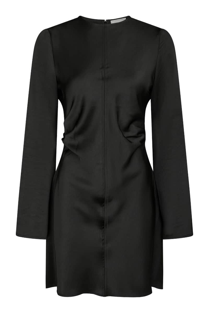 Neo Noir - Kjole - Jumari Heavy Sateen Dress - Black