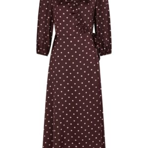 Neo Noir - Kjole - Malinga Dot Dress - Wine