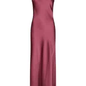 Neo Noir - Kjole - Celinie Heavy Sateen Dress - Cherry Pink