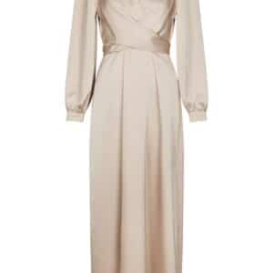 Neo Noir - Kjole - Bretti Heavy Sateen Dress - Champagne