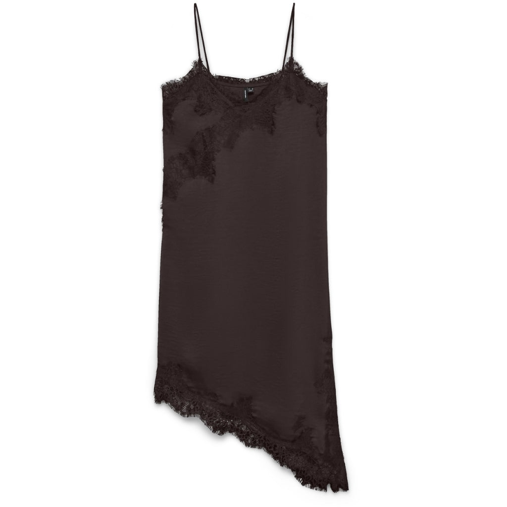 VERO MODA dame kjole VMNOVI - Chicory Coffee Dtm lace
